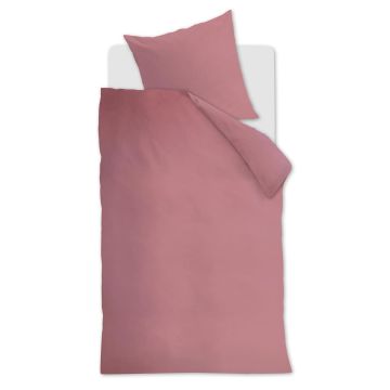 Ambiante Dekbedovertrek Roze Uni Katoen