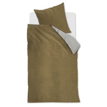 Beddinghouse Dekbedovertrek Groen Bamboe/Satijn 1-persoons 155 x 220 cm