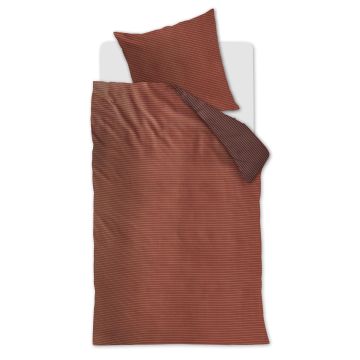 Beddinghouse Dekbedovertrek Zachtrood Bamboe/Satijn 1-persoons 155 x 220 cm