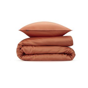 ZoHome Copper-Orange Dekbedovertrek Satinado 100% Katoen-Satijn