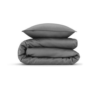 ZoHome Classic-Anthracite Dekbedovertrek Satinado 100% Katoen-Satijn