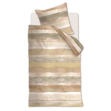 Beddinghouse Dekbedovertrek Naturel Strepen Katoen Beddinghouse Dekbedovertrek Naturel Strepen Katoen