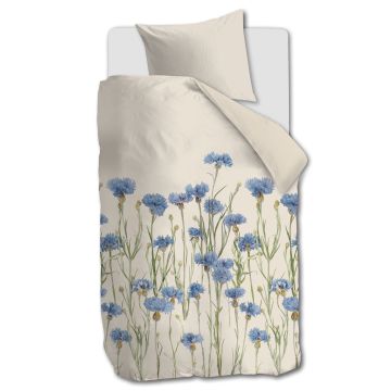 Ariadne At Home Dekbedovertrek Cornflower Zand 1-persoons 140 x 200/220 cm Ariadne At Home Dekbedovertrek Cornflower Zand 1-persoons 140 x 200/220 cm