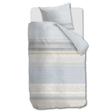 Ariadne At Home Dekbedovertrek Homey Blauw 1-persoons 140 x 200/220 cm Ariadne At Home Dekbedovertrek Homey Blauw 1-persoons 140 x 200/220 cm