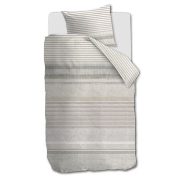 Ariadne At Home Dekbedovertrek Homey Naturel 1-persoons 140 x 200/220 cm Ariadne At Home Dekbedovertrek Homey Naturel 1-persoons 140 x 200/220 cm