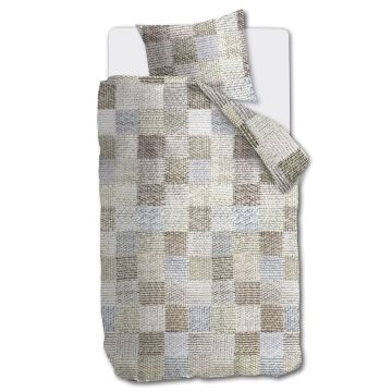 Ariadne At Home Dekbedovertrek Patches Naturel 1-persoons 140 x 200/220 cm Ariadne At Home Dekbedovertrek Patches Naturel 1-persoons 140 x 200/220 cm