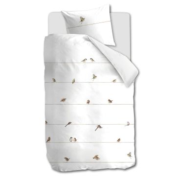 Marjolein Bastin Dekbedovertrek gathering Naturel 1-persoons 140 x 200/220 cm Marjolein Bastin Dekbedovertrek gathering Naturel 1-persoons 140 x 200/220 cm