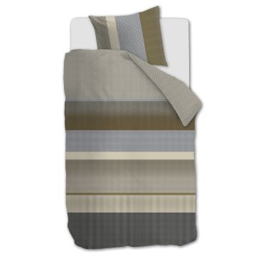 Beddinghouse Dekbedovertrek Marthe Zand 1-persoons 140 x 200/220 cm Beddinghouse Dekbedovertrek Marthe Zand 1-persoons 140 x 200/220 cm