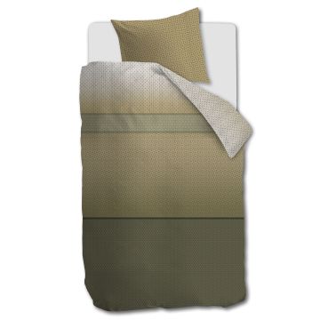 Beddinghouse Dekbedovertrek Carter Groen 1-persoons 140 x 200/220 cm Beddinghouse Dekbedovertrek Carter Groen 1-persoons 140 x 200/220 cm