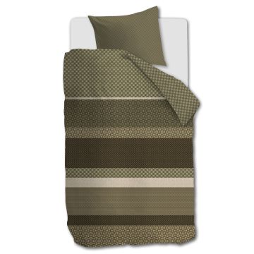 Beddinghouse Dekbedovertrek Fera Groen 1-persoons 140 x 200/220 cm Beddinghouse Dekbedovertrek Fera Groen 1-persoons 140 x 200/220 cm