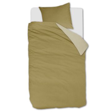Beddinghouse Dekbedovertrek Warm Geel 1-persoons 140 x 200/220 cm Beddinghouse Dekbedovertrek Warm Geel 1-persoons 140 x 200/220 cm