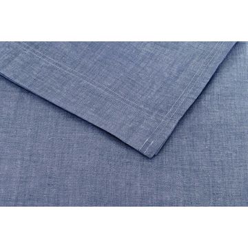 ZoHome Bonnet-Blue Laken Lino-sheet 100% Katoen