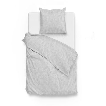 ZoHome Cloud-Grey Dekbedovertrek Blitz 100% Katoen-Flanel