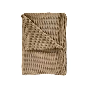 Heckettlane Pale-Khaki Wafel-Sprei Gerecycled Katoen