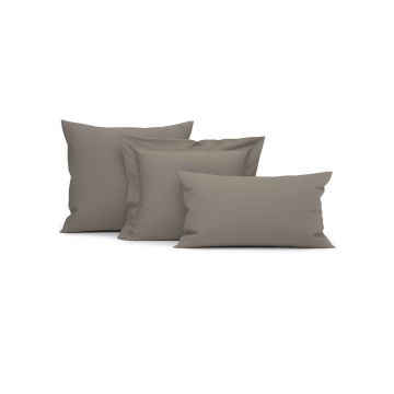Heckettlane Taupe-Grey Kussensloop Elementi 100% Katoen-Satijn