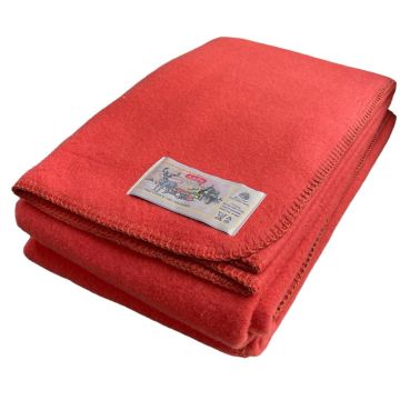 AaBe merino wollen deken, Rood