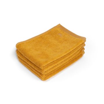 Ahangama yellow guest towel (set of four) - Four Leaves