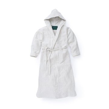 Yarn dyed open weave bathrobe - Four Leaves