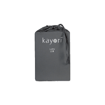 Kayori Shizu - Topper Hoeslaken - Perkal - 140/200 - Antracite