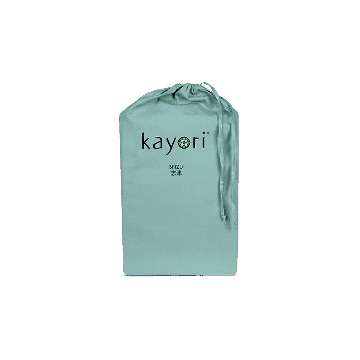 Kayori Shizu - Topper Hoeslaken - Perkal - 140/200 - Groen