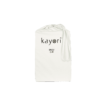 Kayori Shizu Split Topper hoeslaken Perkal - Offwhite