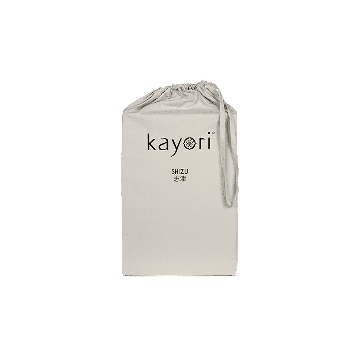 Kayori Shizu - Splittopper Hoeslaken - Perkal - 180/200 - Zand