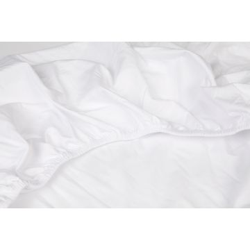 Kayori Kyoto -Splittopper Hoeslaken - Jersey - 140-160/200-220-Wit