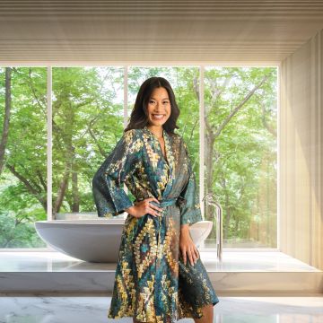 Kayori Masao Kimono Pima - - Pima-Katoen