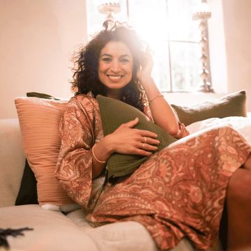 Kayori Luay Kimono Ägyptisch Satin - - Ägyptisch Baumwoll-Satin