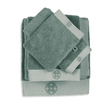 Kayori Yu - 60x110 - Badhanddoek Donkergroen