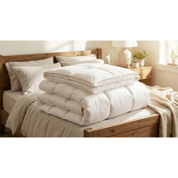  Savanne Spitsbergen 100% Eendendons 4-seizoenen dekbed