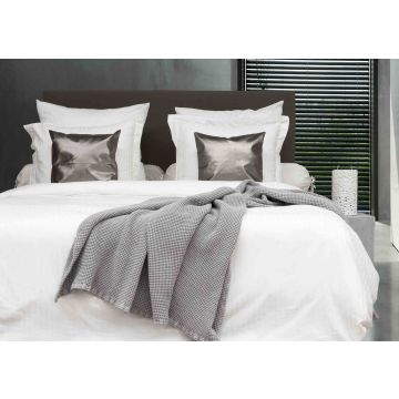 Katoenen deken met wafel structuur (HnL) Grey