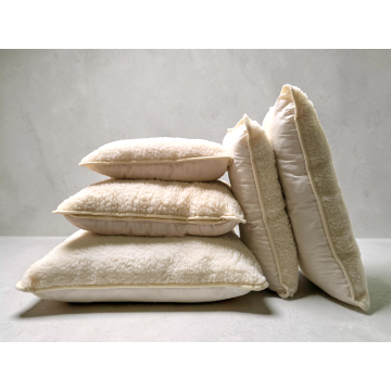 Wollen vachtkussen- hoofdkussen-diverse maten