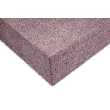 Hoeslaken Lino wine red - 100% katoen