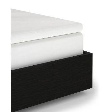 Topper hoeslaken Lino shell nude - 100% katoen